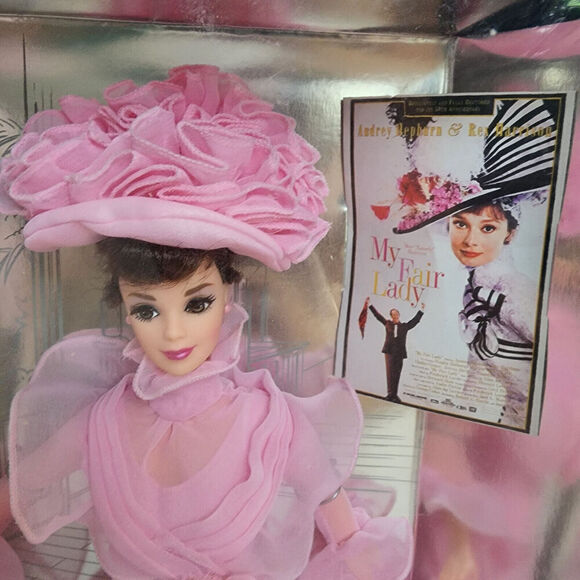 1995 My Fair Lady - Barbie As Eliza Doolittle - Pink Organza Gown - NRFB #15501 - Picture 3 of 9